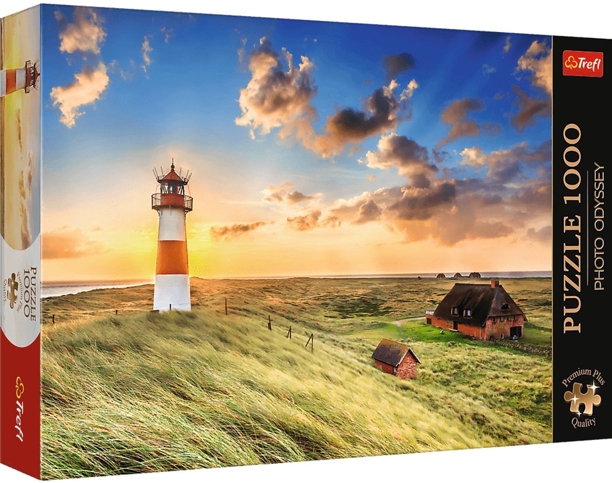 Trefl legpuzzel premium plus 1000 stukjes - photo odyssey vuurtoren duitsland.