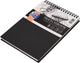 Oxford schetsboek - a5 - 50 vel - 100g papier - dubbel spiraal - harde kaft - zwart