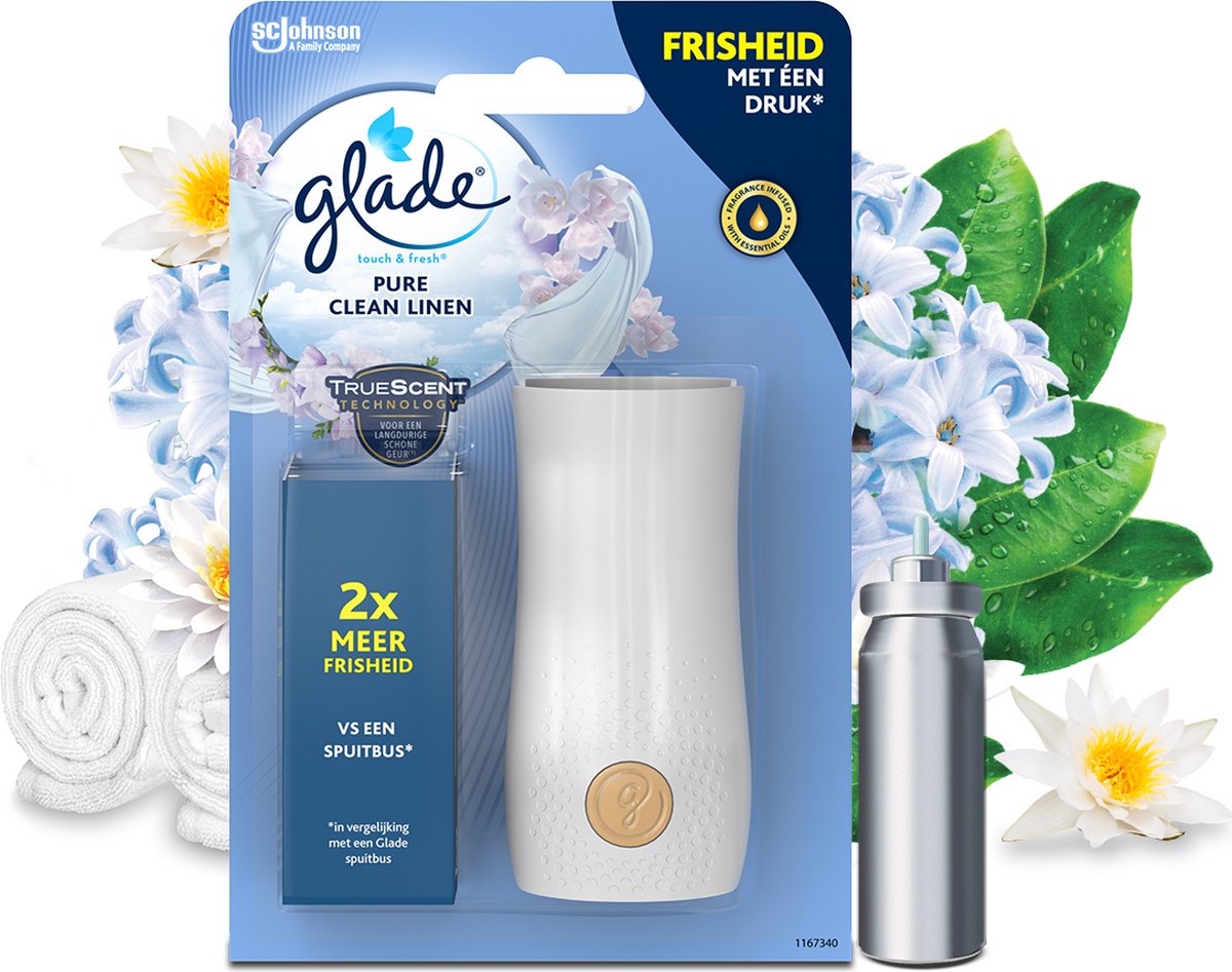 Portafreschezza Glade Touch in pura biancheria pulita