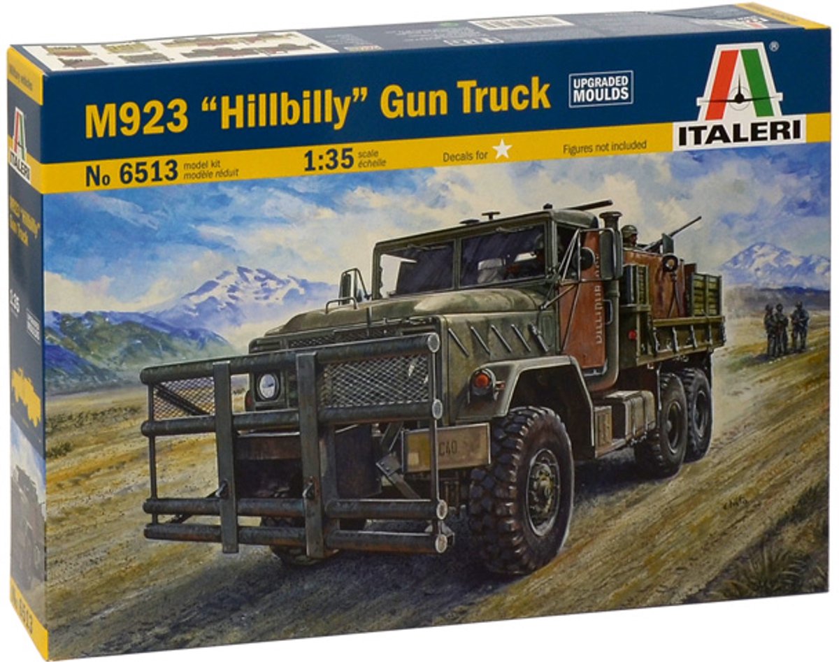 Italeri model kit veicoli militari - 6513 -hillbilly- gun truck plastica - 1:35 - modellismo