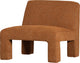 Woood lavid armchair - polyester - ginger - 73x74x84