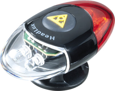 Topeak casco led batería de cabeza de cabeza negra
