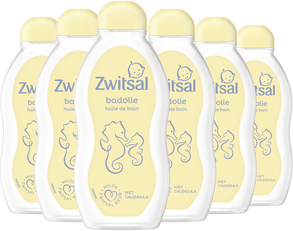 Zwitsal - aceite de baño - bebé - 6 x 200 ml