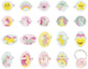 Janod - unicorn - set van eenhoornringen - 20 stuks