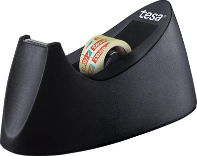 Tesa porta nastro adesivo curva pellicola nero incl. rotolo di pellicola adesiva 33 mt x 19 mm