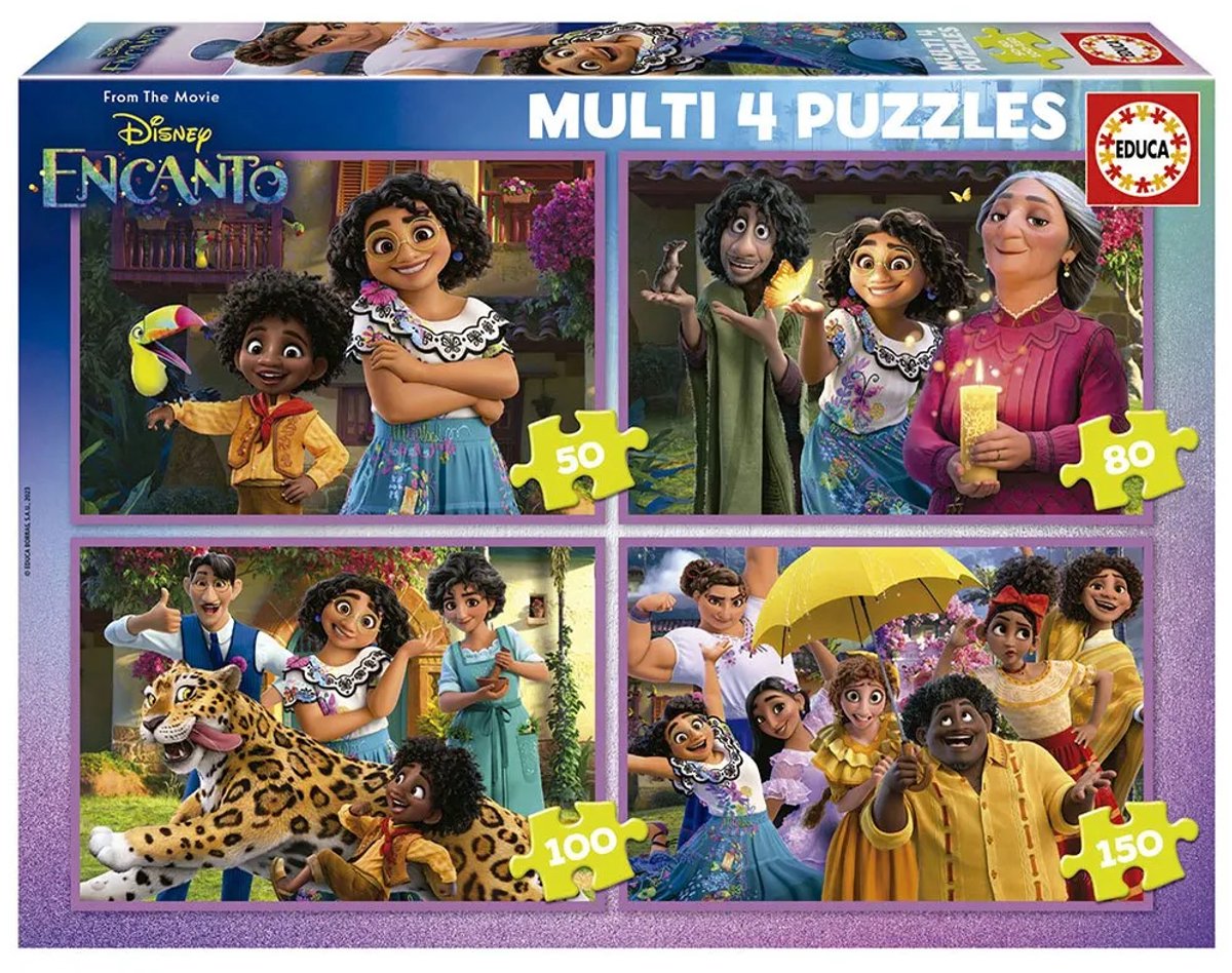 Educa - puzzel - disney encanto - 4 kinderpuzzels van 50-150 stukjes