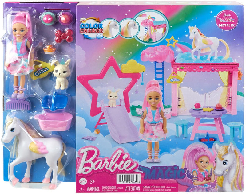 Barbie un toque de magia - set de juego - con muñeca y accesorios