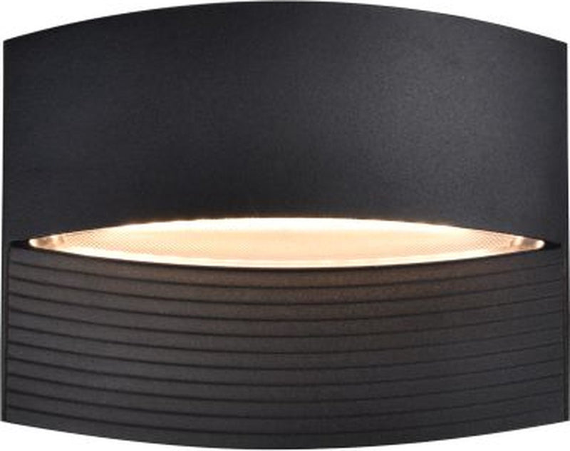 Lutec lotus - Lampada da parete a LED per esterni - up down - alluminio premium - 580lm - luce bianca calda 3000k - ip54 extra resistente agli agenti atmosferici - nero opaco