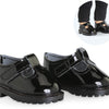 Scarpe per bambini laccate nere corolle per bambole, 36 cm