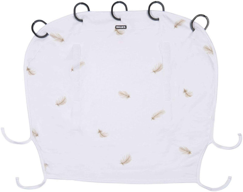 Funda universal para cochecito Dooky con sombrilla - Protección UV para su hijo - Silla de paseo con tela para el sol - Pluma