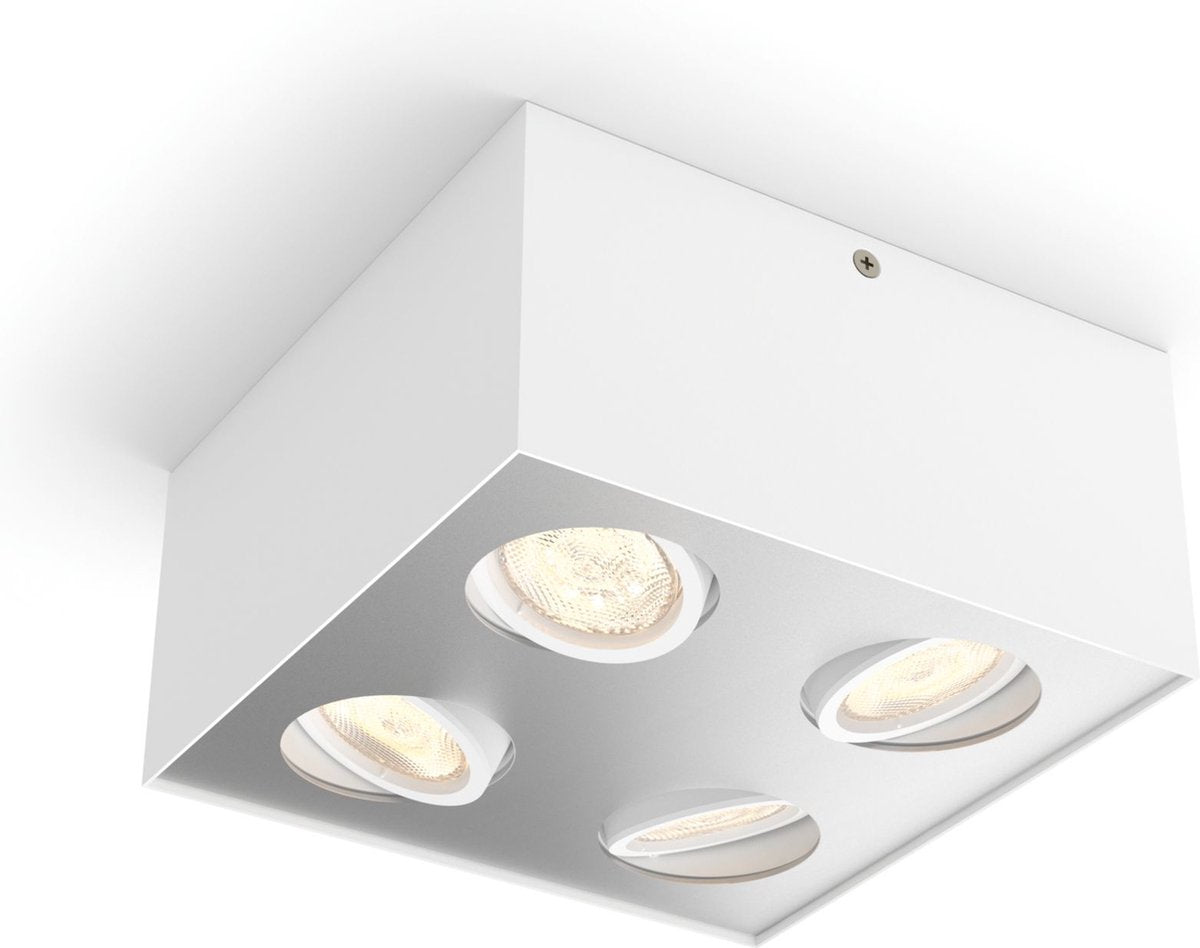 Philips Foco LED Philips Box de superficie - 4 luces - blanco
