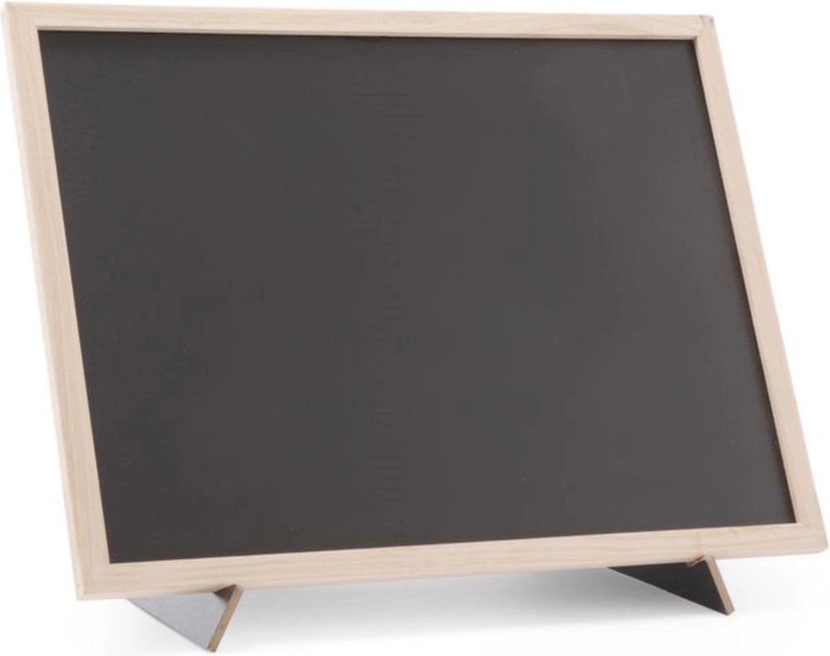 Lavagna Hendi con cornice in legno e supporto – 300x400 mm – misura grande