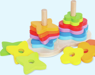 Regenboog Tower Stacking Hape