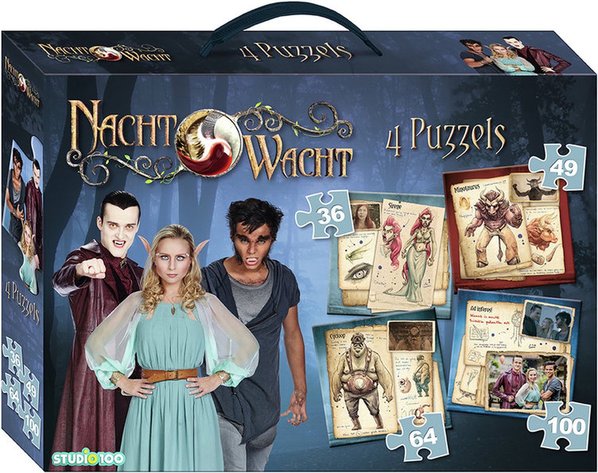 Puzzle 4 in 1 Night Watch - 36 49 64 100 pezzi