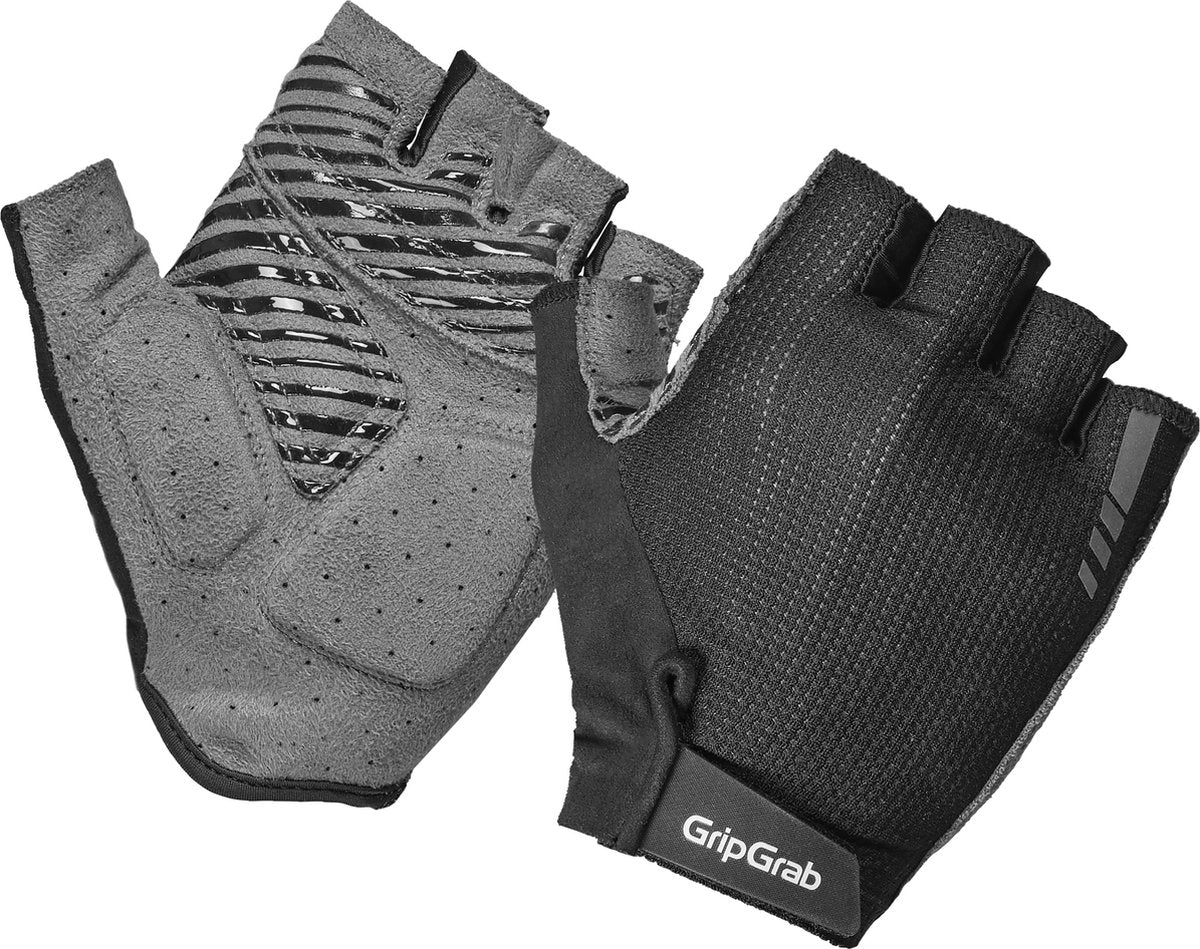 Gripgrab - expert rc max korte vinger zomer fietshandschoenen met padding - zwart - unisex - maat m