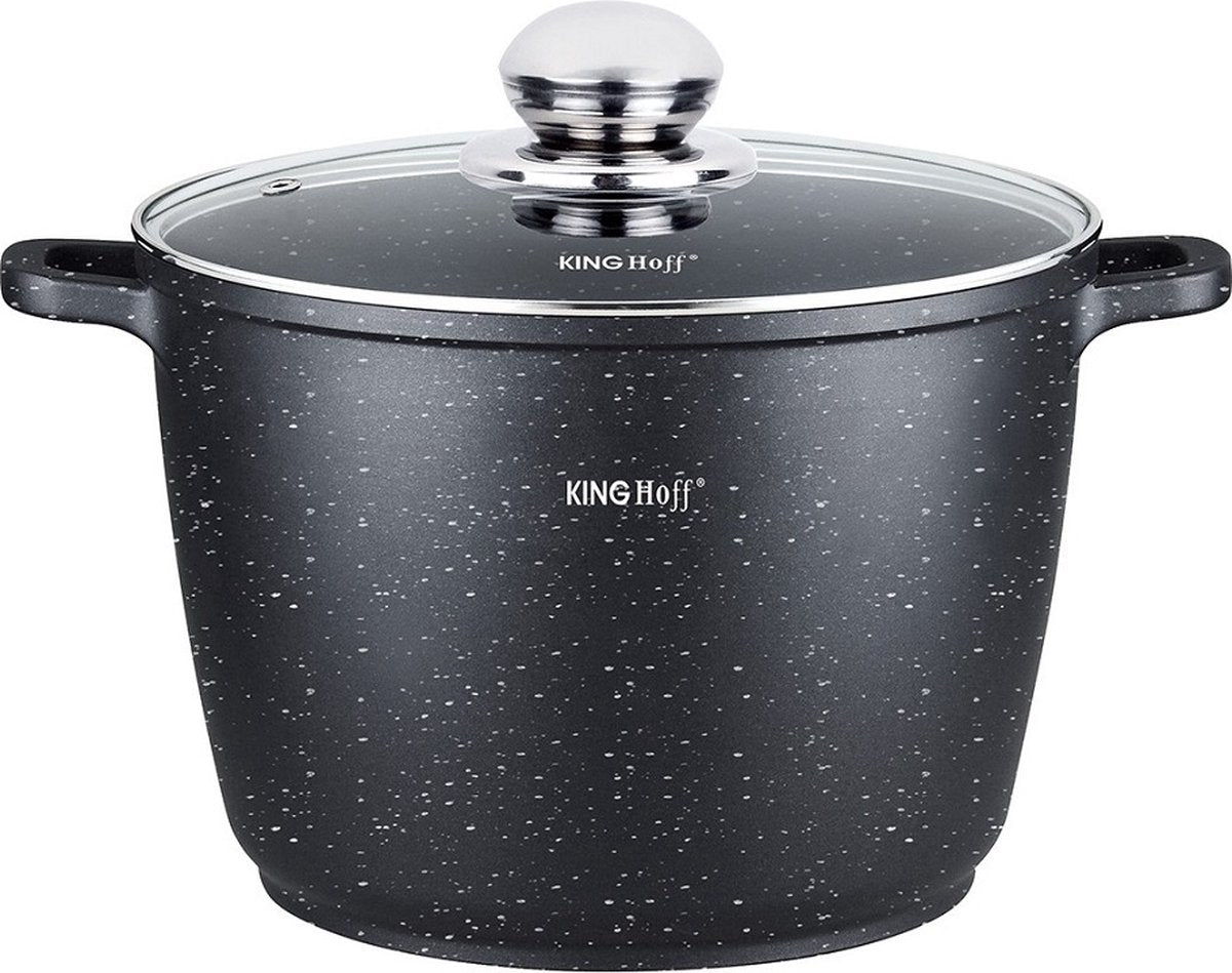 Kinghoff 1599 - sartén alta - con botón de aroma - 28 cm - 10 litros