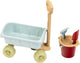 Klein Toys carretto a mano con set di secchi - carretto, secchio, setaccio, pala e rastrello - plastica riciclata - multicolore
