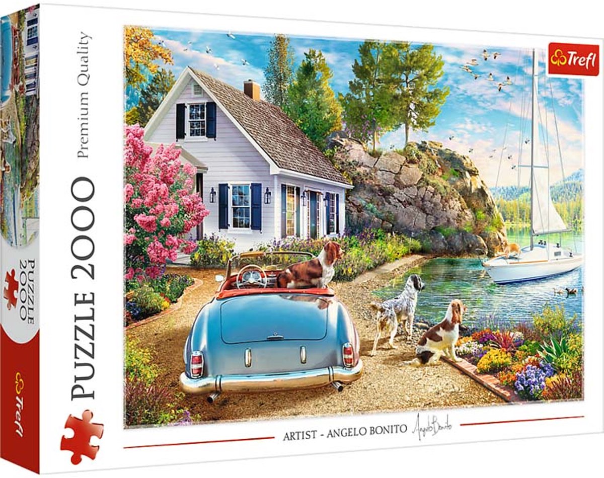Trefl puzzel 2000 stukjes holiday haven - vakantie puzzel voor volwassenen.