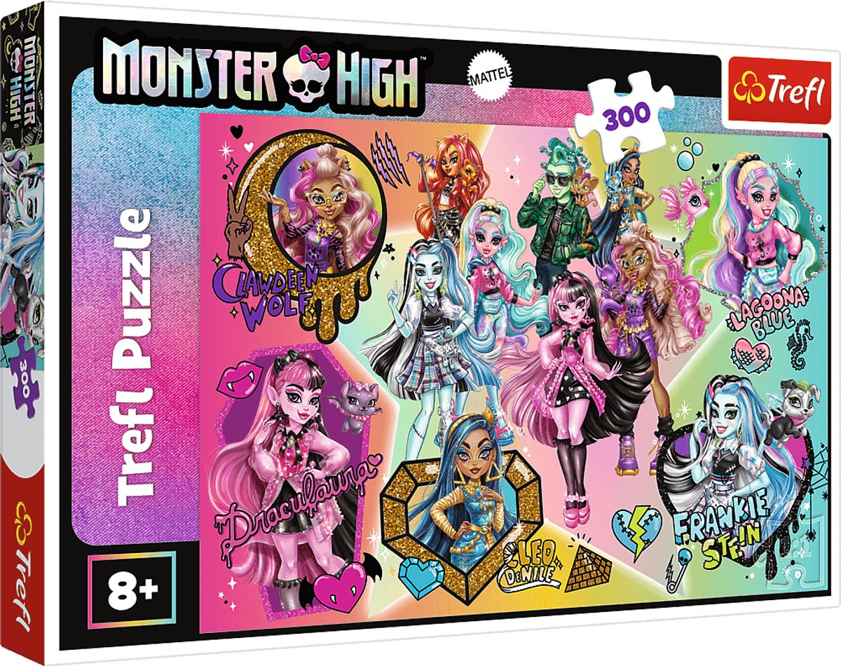 Trefl puzzel monster high zombies on top! 300 stukjes cartoon.
