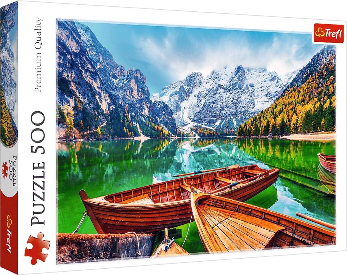 Puzzle Trefl Lago di Braies Italia Gioco di puzzle da 500 pezzi.