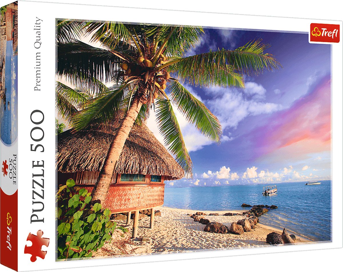Trefl rompecabezas isla de bora-bora - rompecabezas de 500 piezas para adultos.