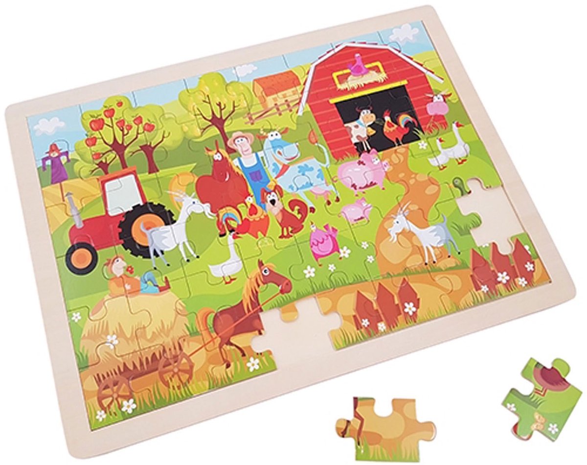Playwood Wooden Jigsaw Puzzle Farm