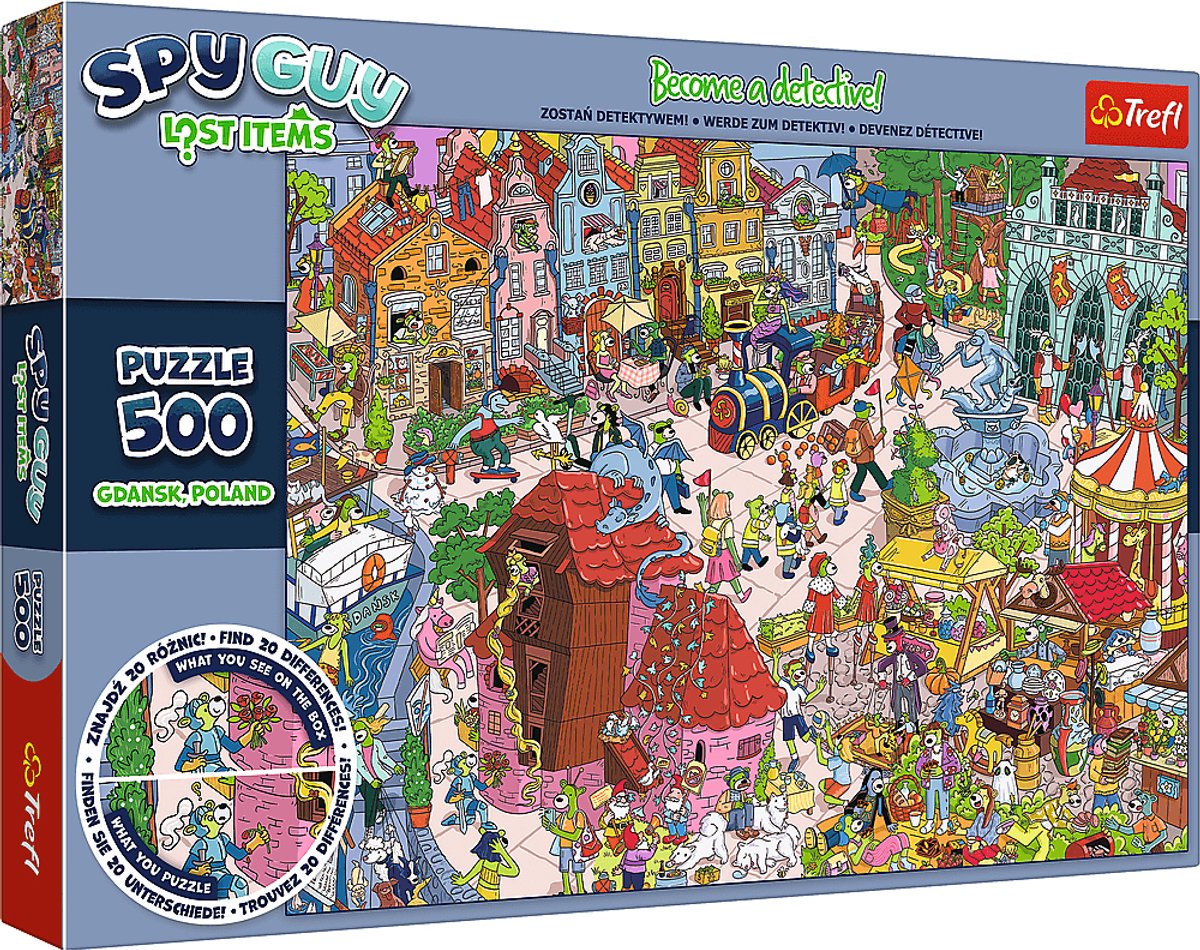 Trefl legpuzzel spy guy lost items gdansk polen 500 stukjes.