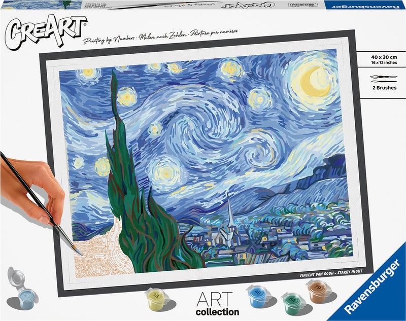 Ravensburger Creart Painting on Song the Night Van Gogh