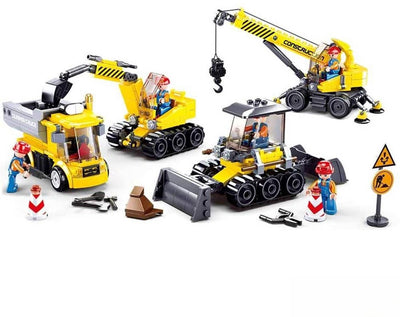 Ciudad de Sluban, juguetes de construcción para niños a partir de 6 años, juguetes de construcción, maquetas, caja de construcción con 465 bloques de construcción, m38-b0810