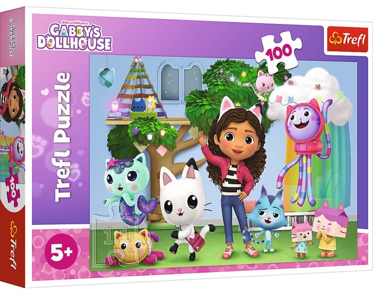 Trefl gabby's poppenhuis legpuzzel - 100 stukjes - vanaf 3 jaar