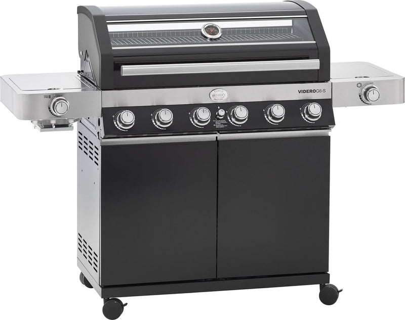 Barbacoa Rösle - barbacoa gas videro g6-s vario 30 mbar - acero inoxidable - negro