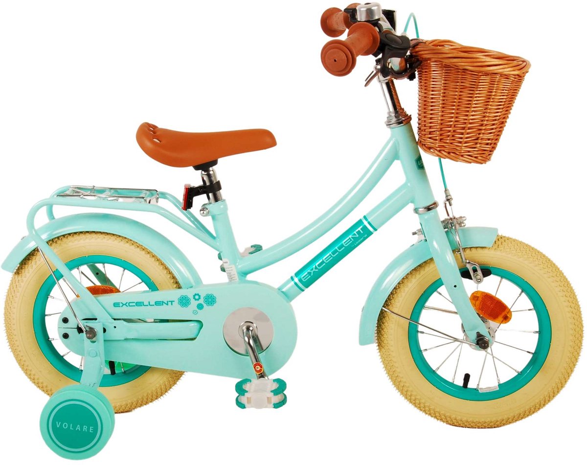 Bicicletta per bambini Volare Excellent - Ragazze - 12 pollici - Verde