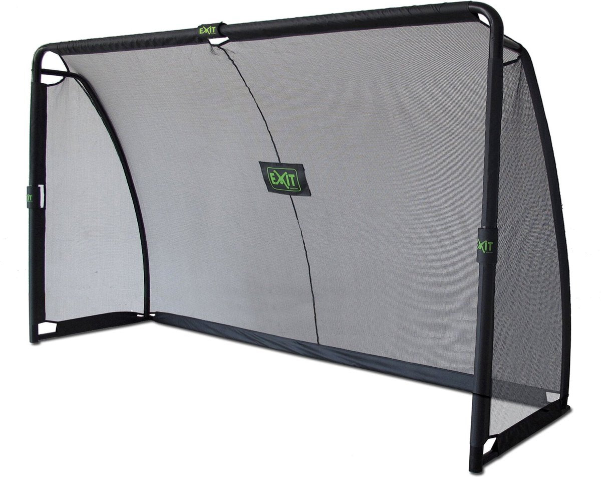 Exit Toys Exit Finta Porta da Calcio in Acciaio 300x200 cm - Porta da Calcio - per Bambini - Giardino - Nero