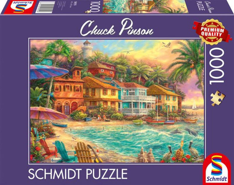Puzzle Schmidt di 999games - Chuck Pinson, vita sull'isola, 1000 pezzi