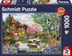 Schmidt - puzzle - casa sul lago - 1000 pezzi - adulti - dai 12 anni