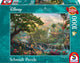 Schmidt - puzzle - disney, il libro della giungla - thomas kinkade studios - 1000 pezzi - adulti - dai 12 anni