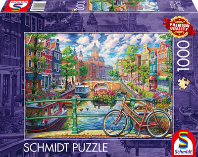 Puzzle Schmidt - Lo splendore dei canali di Amsterdam - 1000 pezzi.