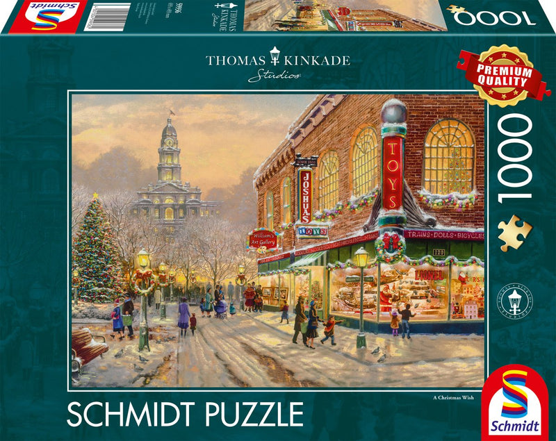 Schmidt - puzzle - un augurio di Natale - thomas kinkade studios - 1000 pezzi - adulti - dai 12 anni