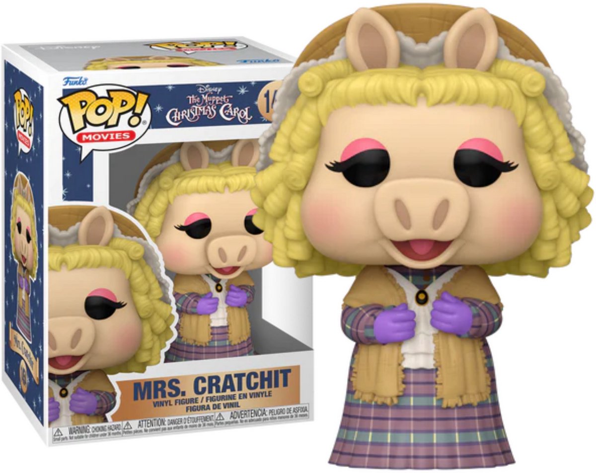 Funko the muppets - the muppet christmas carol pop! miss piggy 9 cm verzamelfiguur - multicolours
