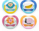 Philips avent avent ultra air happy 2 ciucci ortodontici 6-18 mesi (modelli: scimmia e banana)