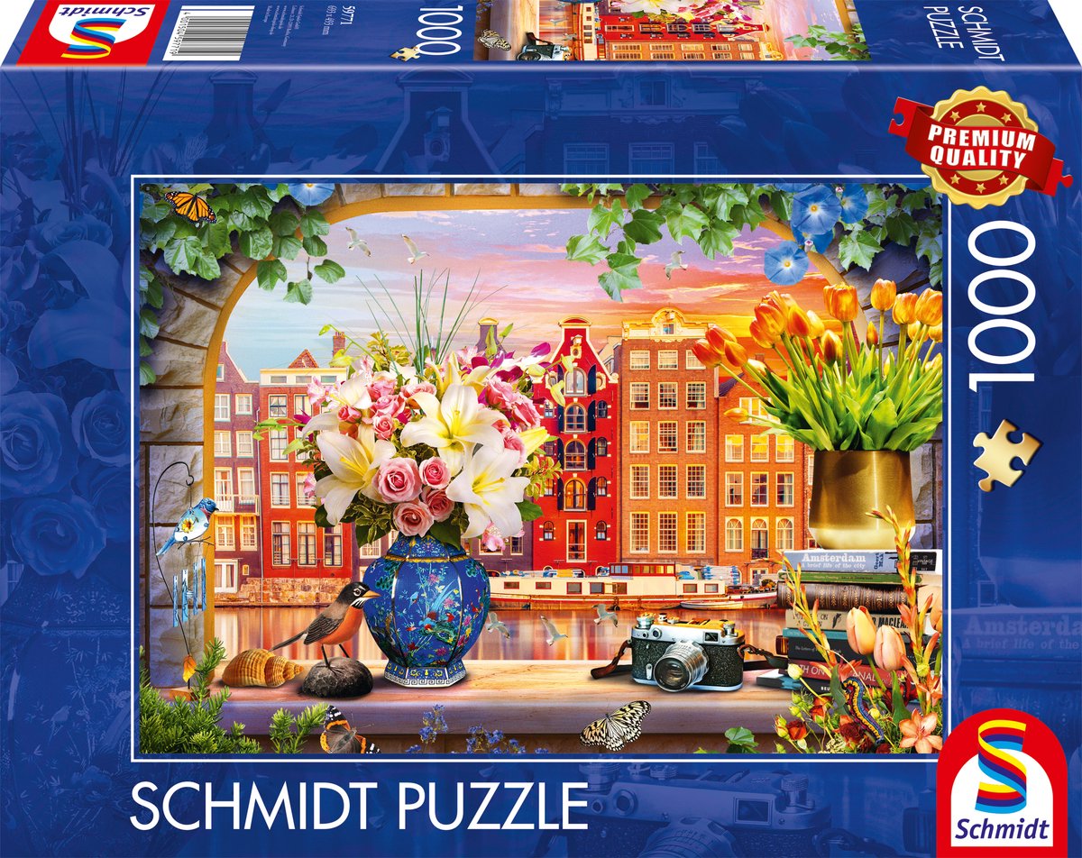 Schmidt - puzzle - visita ad Amsterdam - 1000 pezzi - adulti - dai 12 anni