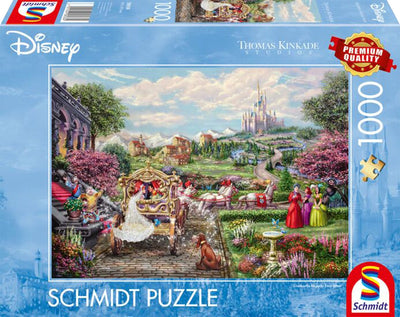 999games rompecabezas schmidt - estudios thomas kinkade - colección sueños disney - cenicienta feliz para siempre - 1000 piezas