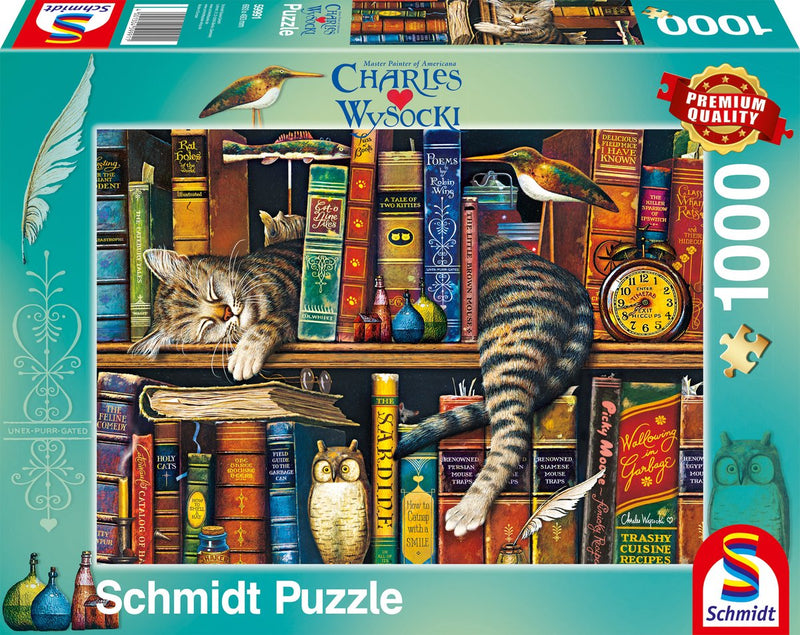 Schmidt - puzzle - frederick, il letterato - charles wysocki - 1000 pezzi - adulti - dai 12 anni