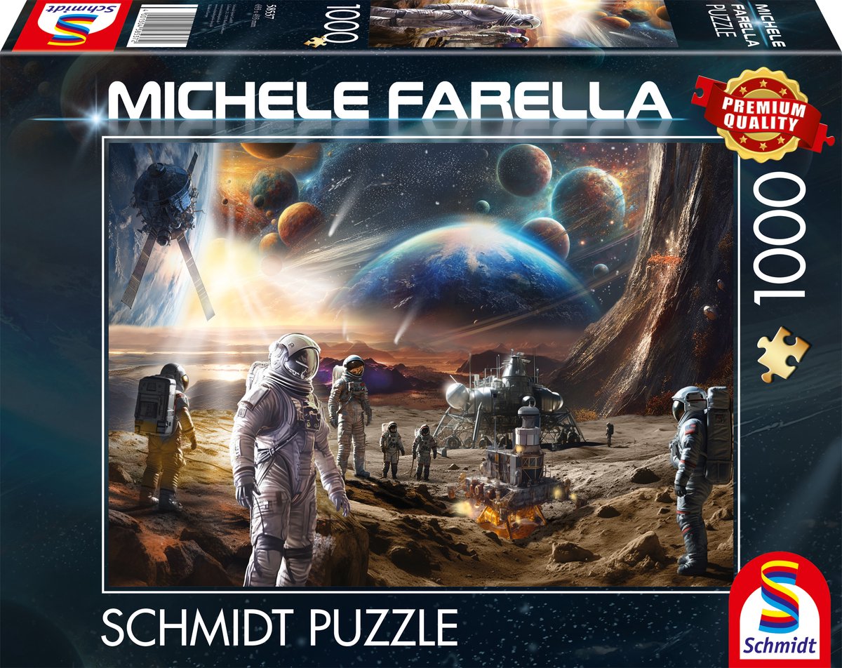 Schmidt - puzzle - mondi infiniti, missioni spaziali - michele farella - 1000 pezzi - adulti - da 12 anni