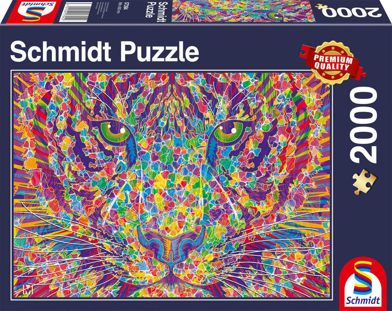 Schmidt - puzzle - cuore selvaggio, tigre - 2000 pezzi - adulti - da 14 anni