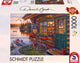 Schmidt - puzzle - capanna sul lago con bicicletta - Darrell Bush - 1000 pezzi - adulti - da 12 anni