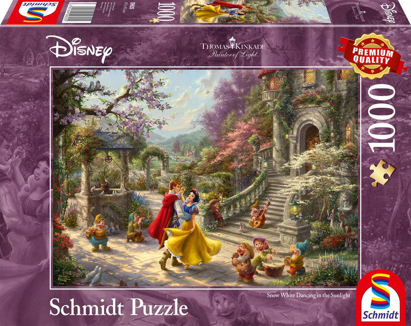 Schmidt - legpuzzel - disney, sneeuwwitje, dans met de prins - thomas kinkade studios - 1000 stukjes - volwassenen - vanaf 12 jaar