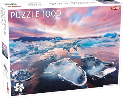 Tactic Vatnajökull National Park – Puzzle – 1000 pezzi – Paesaggio glaciale islandese – Natura impressionante e pianure ghiacciate – Alta qualità scandinava