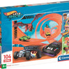 Clementoni legpuzzel super color hot wheels, 104st.