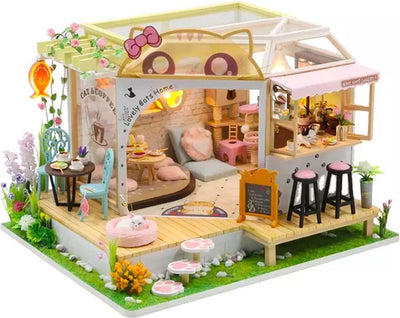 Unbranded sans marque hongda cat cafe garden - miniature house diy